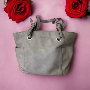 Authentic Michael Kors Jet Set EW Pocket Tote Ash Grey